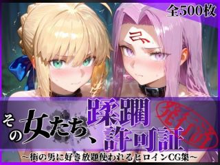 その女たち、蹂躙許可証発行済み -街の男たちに好き放題使われるヒロインCG集- セ●バー＆ラ●ダー編