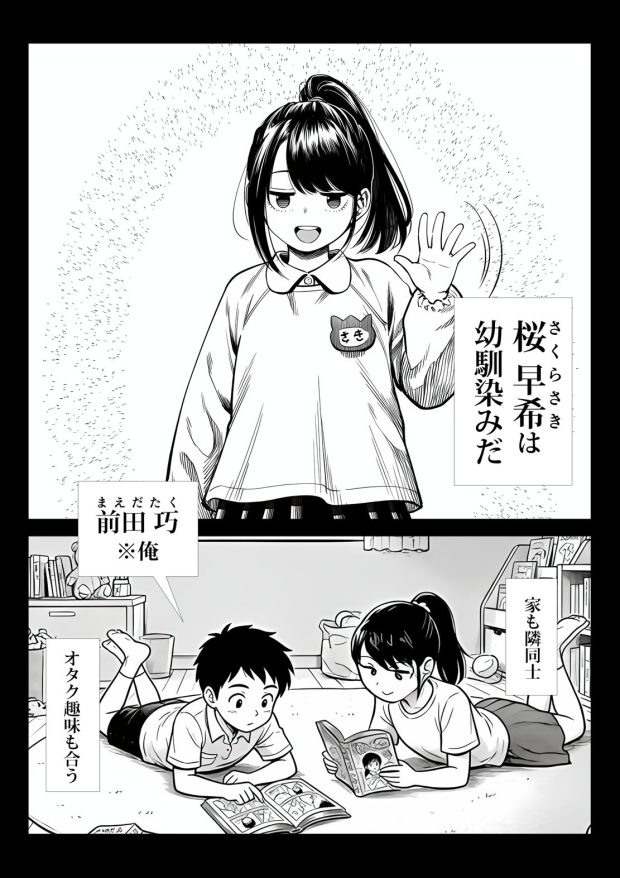むっちり成長した幼馴染みと友達セックスする話 002