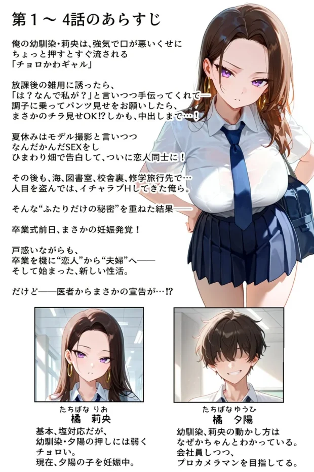 強気だけど実はチョロすぎる幼馴染ギャルー妊婦でもイチャラブHがおさまらない編ー 001