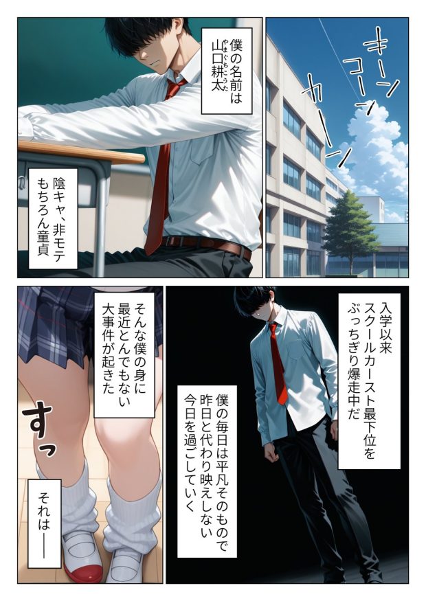 陰キャ童貞の僕が一軍ギャルにガチ恋されてあまあま中出しセックスする話 001