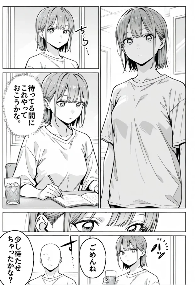 準備中の店内で。家計の為に、乱れる身体。 011
