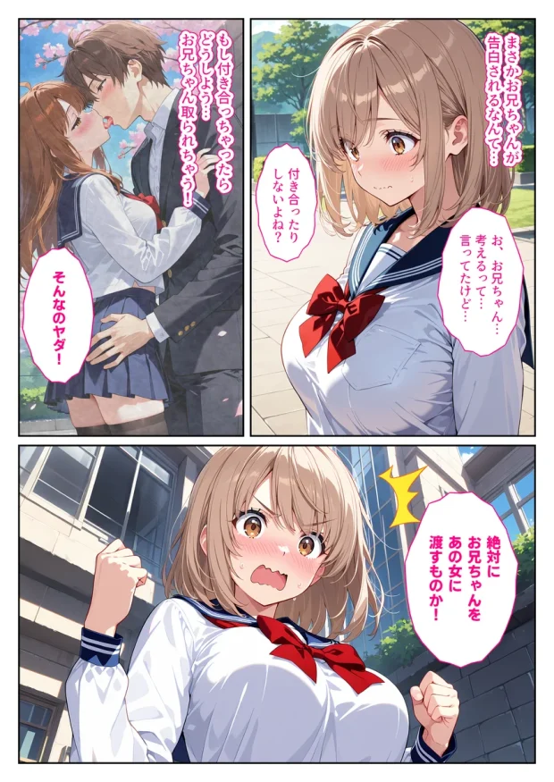 間違って媚薬を飲んで発情しちゃった爆乳妹が大好きな兄に中出しおねだりしてきた！ 008